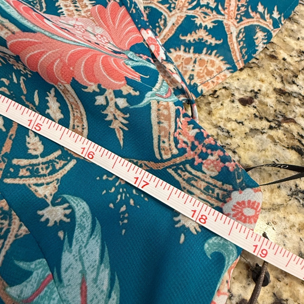 Vince Camuto floral colorful short sleeve midi dress SZ 6 - Picture 11 of 15